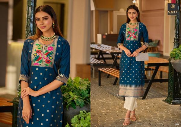 Smit Maya Paithani Cotton Designer Kurti Collection